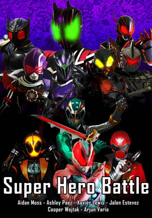 Super Hero Battle Poster Super Hero Battle Poster
